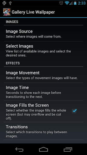 Gallery Free Live Wallpaper screenshot 2