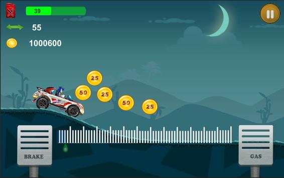 Sonic Hill Climb Car Racing screenshot 5
