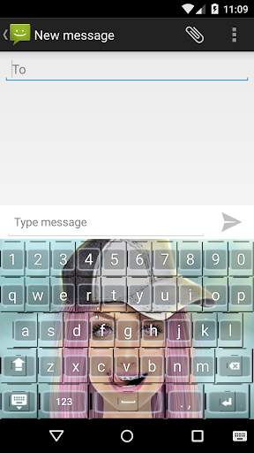Lovely Girly M Keyboard Theme screenshot 1
