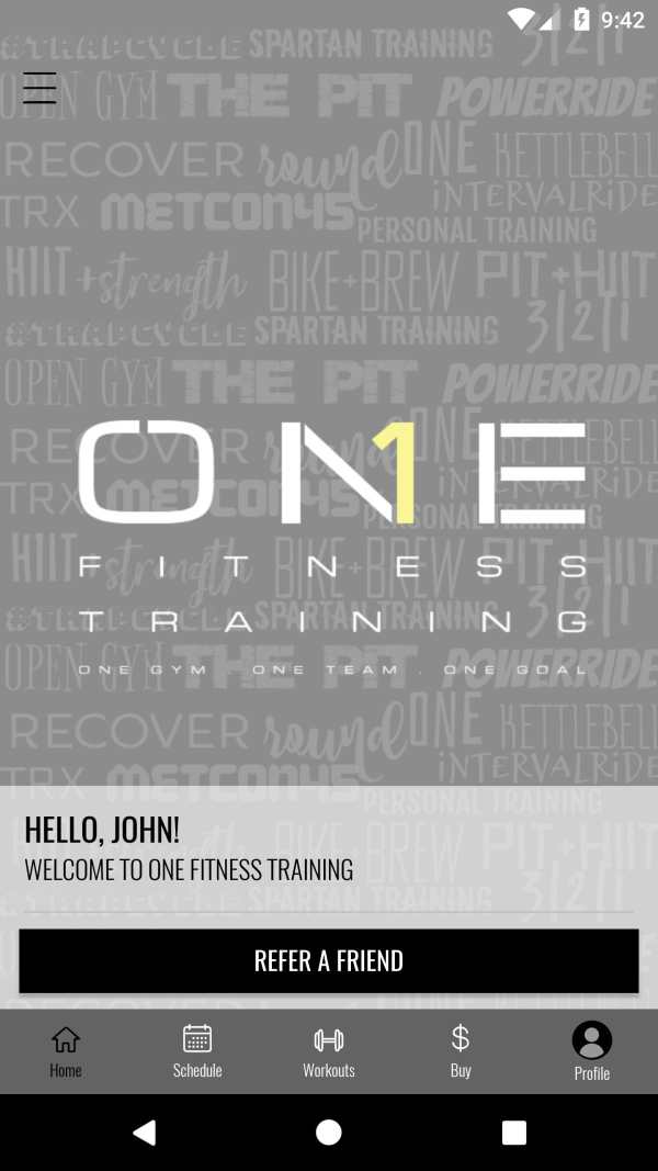 ONE Fitness Training screenshot 2