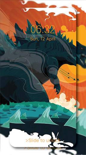 Godzillas Wallpapers lock screen HD 2 تصوير الشاشة
