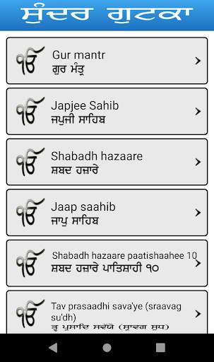 Sundar gutka in Gurmukhi,En,Hi screenshot 2