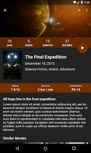 MovieDay Countdown Movie List screenshot 2