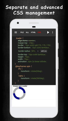 HTML CSS Live Code Editor & Learning 4 تصوير الشاشة