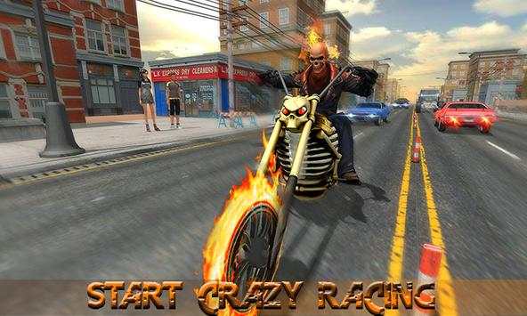 Scary Ghost Ride 3D Bike Racing screenshot 1