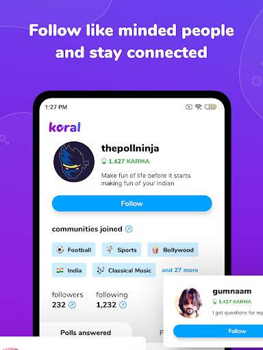 Koral - Ask Polls, Discuss on Polls, Earn Rewards स्क्रीनशॉट 11