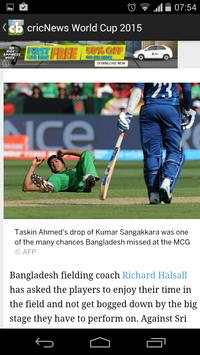 Cricket News worldCup 2015 screenshot 2