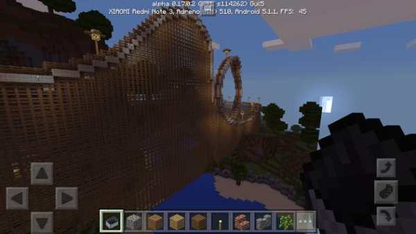 Sky rollercoaster Minecraft screenshot 3