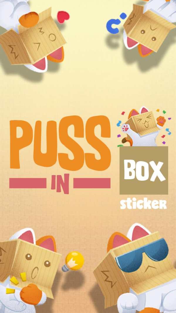 Puss In Box Sticker for Facebook screenshot 1