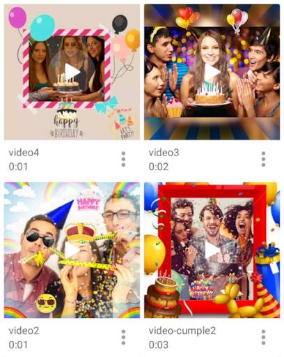 video de cumpleaños 🎈 con musica y fotos screenshot 8