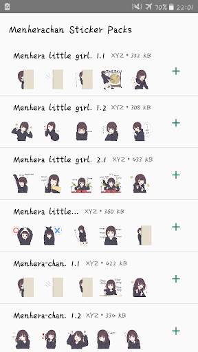 Menhera-chan WAStickerApps EN screenshot 4