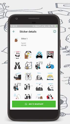 WaSticker Bears Cute - Sticker For Whatapp screenshot 1