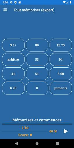 Entraînement à la mémoire screenshot 14
