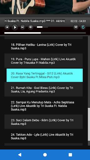 Tri Suaka Lagu Akustik Full Album Offline screenshot 4