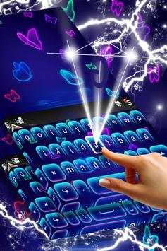 Keyboard Neon Butterfly Theme screenshot 3