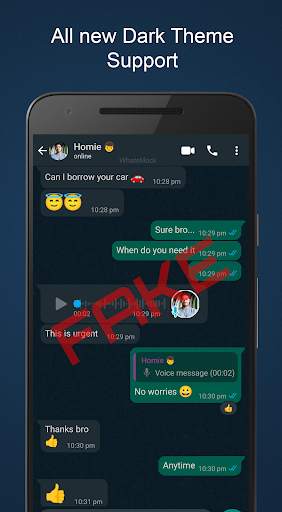Fake Chat WhatsMock Text Prank screenshot 3
