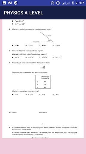 A-level  physics Pastpapers  marking schemes скриншот 2