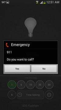 SOS Flashlight -Emergency Call screenshot 5