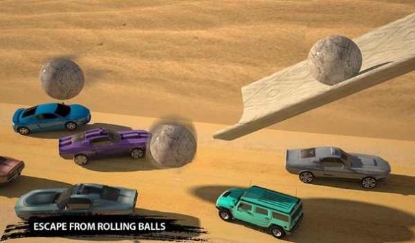 Aventador Melayang Balap:Rolling Bola Jatuh screenshot 12
