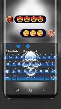 Blue Skull Death keybord theme screenshot 1
