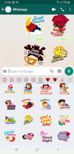 Good Morning and Good Night Stickers for WhatsApp‏ screenshot 7