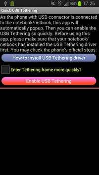 USB Tethering /Tether screenshot 1