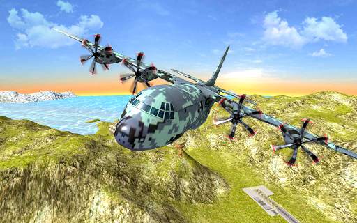 War Plane Flight Simulator Challenge 3D screenshot 1