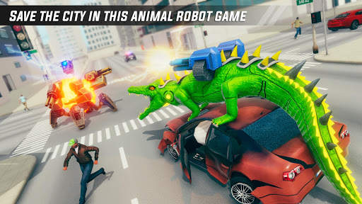 Crocodile Robot Car Simulator: War Robot Games screenshot 6