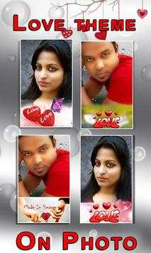 Love Theme On Photo Maker 3 تصوير الشاشة