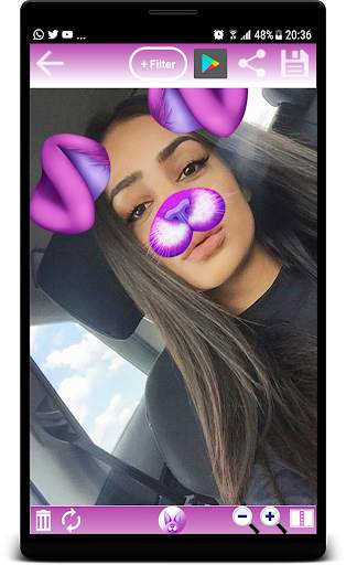 Snap Face Photo Editor Snap Filter Effect screenshot 1