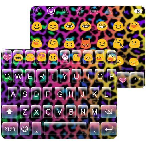 Rainbow Cheetah Emoji Keyboard 1.3.8
