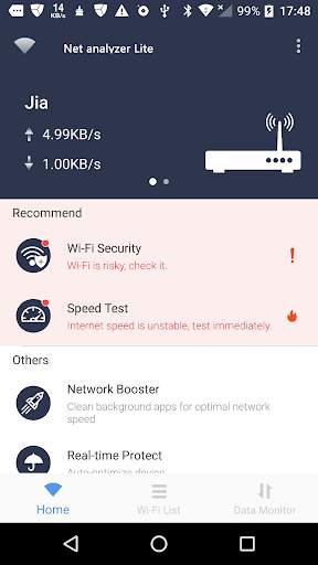 Net analyzer lite - Speed Test，WiFi Security screenshot 1