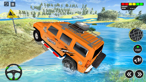 Offroad Jeep Driving Car Games screenshot 5