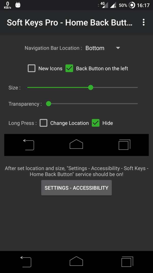 Soft Key Home Back Button (Button Navigation Bar) screenshot 3