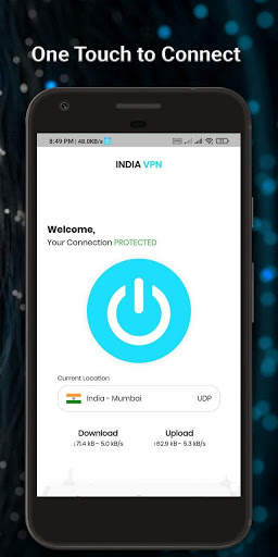 INDIA VPN - Free VPN & Unlimited Proxy VPN screenshot 1