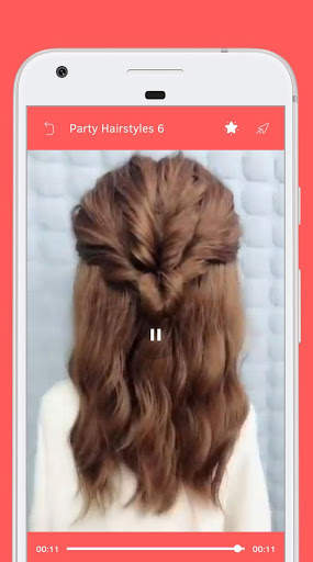 Party Hairstyle - Video Step By Step Offline screenshot 4
