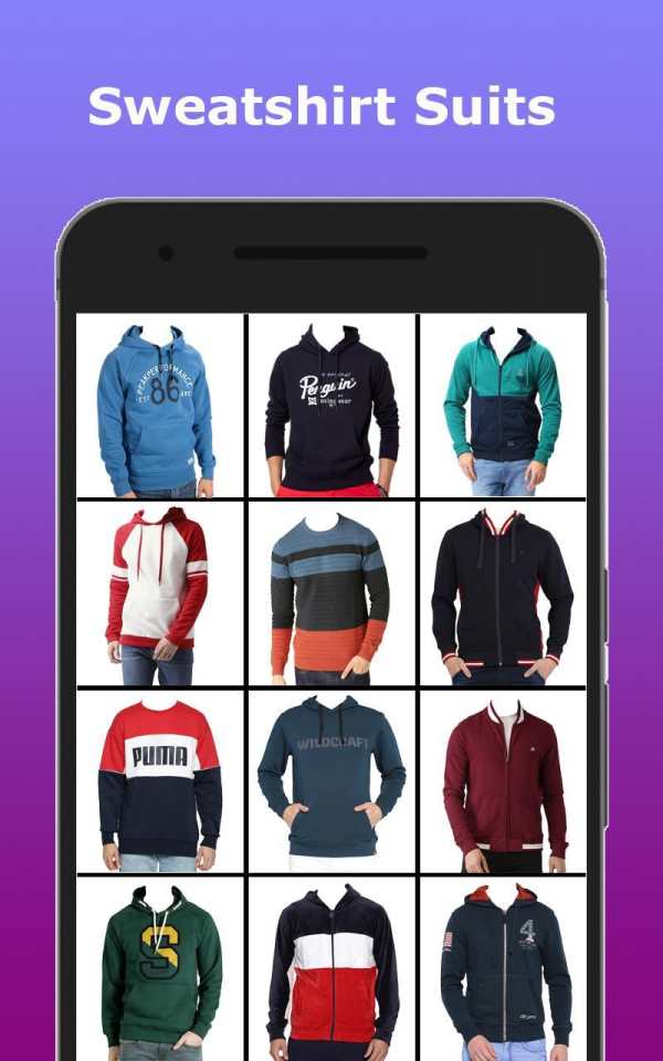 Man Sweatshirt Photo Montage screenshot 2