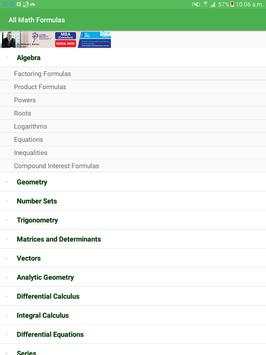 All Math Formulas screenshot 10
