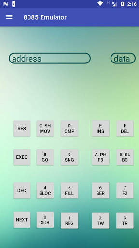 8085 Microprocessor Emulator screenshot 1
