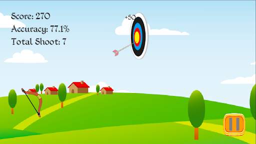 King Archery - 2D Free Single Player Arrow Game screenshot 1