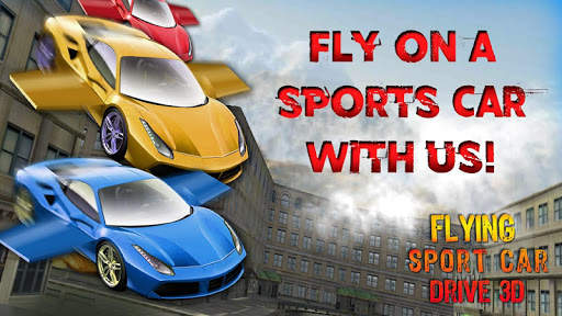 Flying Sport Car Drive 3D screenshot 2