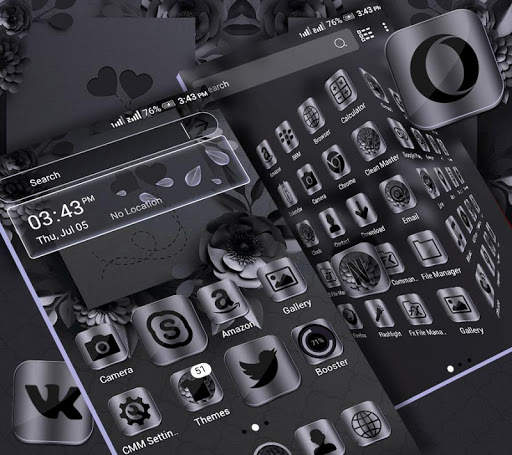 Night Mode Launcher Theme screenshot 4