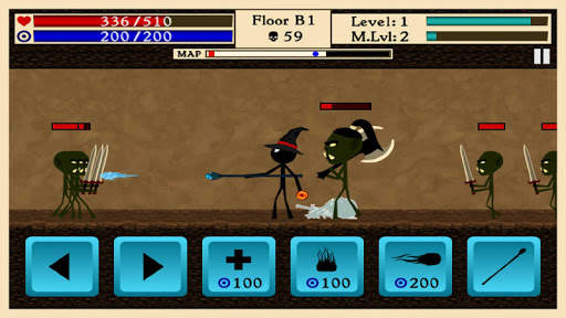 The Wizard - Stickman 2mb Game screenshot 2