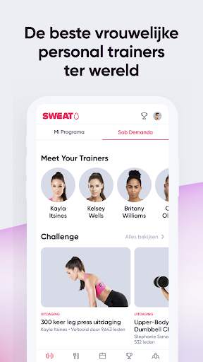 Sweat: Fitnessapp voor vrouwen screenshot 3