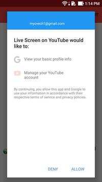 Live Screen on YouTube screenshot 3