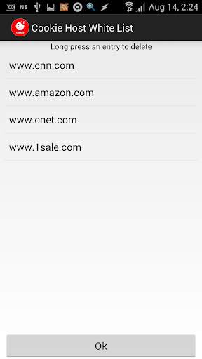 Cookie Manager for System Web View 3 تصوير الشاشة