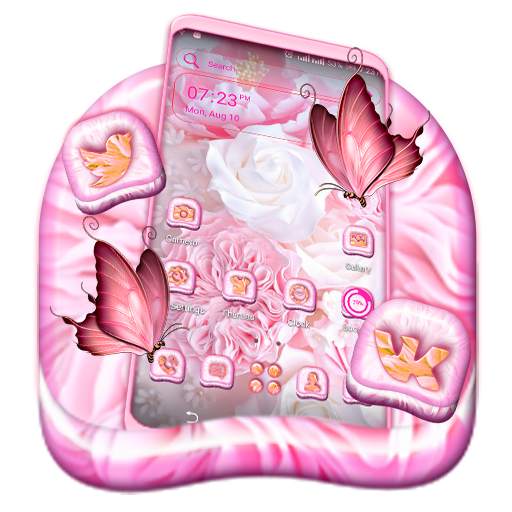 Rose Pink Launcher Theme 1.0.0