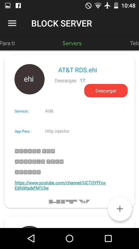 Block Server - Servidores de Apps de internet screenshot 2