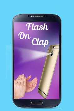 Flash on Clap - Clap to Flash Light on off screenshot 1