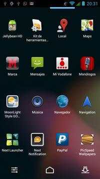 Next Launcher Theme Jelly Bean screenshot 2